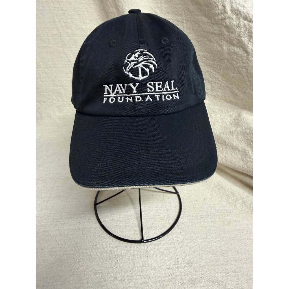 Navy SEAL Foundation Hat Black Strapback Port Authority Military Embroidered Cap